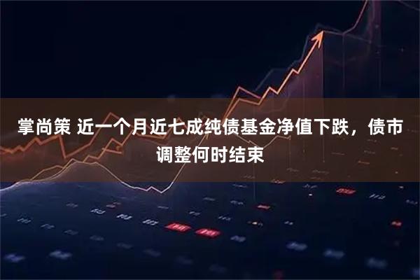 掌尚策 近一个月近七成纯债基金净值下跌，债市调整何时结束