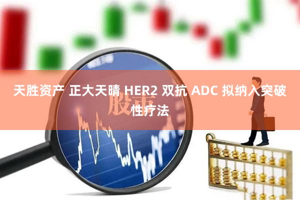 天胜资产 正大天晴 HER2 双抗 ADC 拟纳入突破性疗法