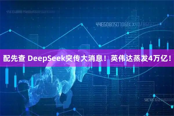 配先查 DeepSeek突传大消息！英伟达蒸发4万亿！
